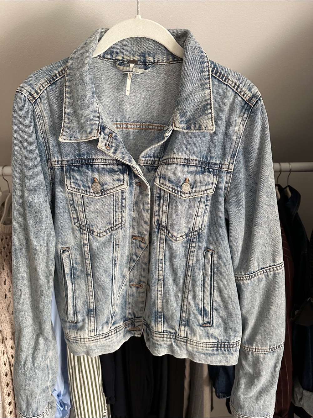 Free People Faded Denim Jacket
